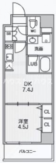 Alivis東十条の間取り図