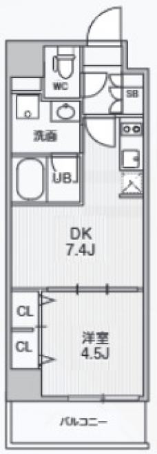 Alivis東十条の間取り図