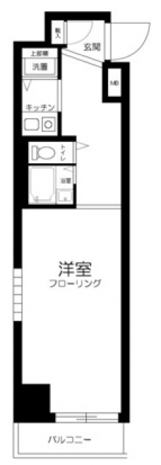 スカイノブレ御徒町の間取り図