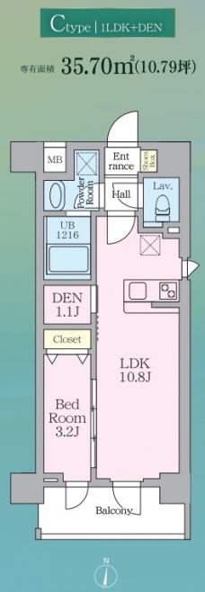 ルフォンリヴェント板橋西台の間取り図