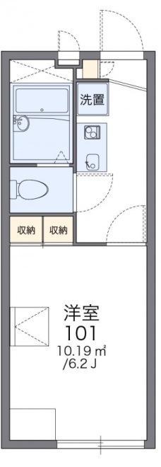 レオパレスフェイバーフィールドの間取り図