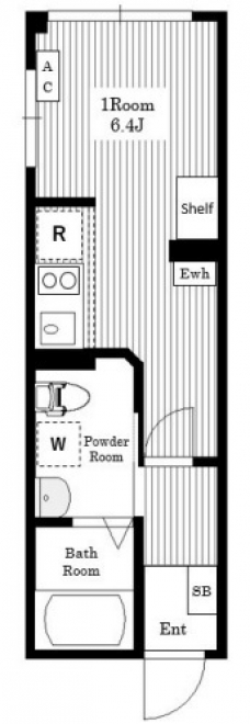 Air Tower Nippori Ｂ棟の間取り図