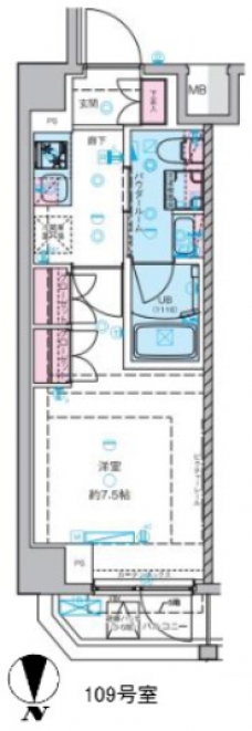 セジョリ池袋本町の間取り図