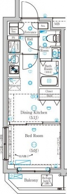 MindHigashijujoの間取り図