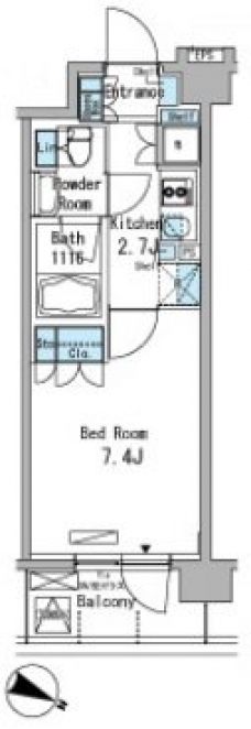 パークアクシス東十条の間取り図
