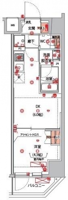 ハーモニーレジデンス山手サウス大塚の間取り図