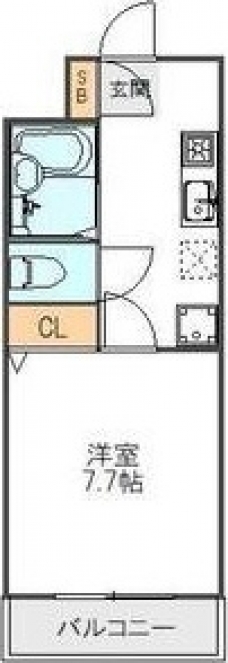 MfマンションⅡの間取り図