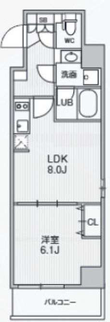 Alivis東十条の間取り図