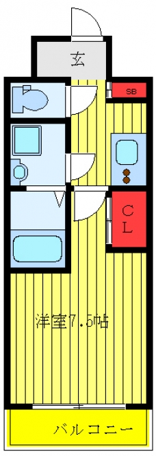 蓮根レジデンスの間取り図