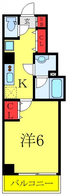 プレール・ドゥーク板橋本町Ⅲの間取り図