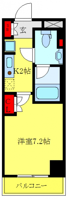 パークアクシス板橋本町弐番館の間取り図
