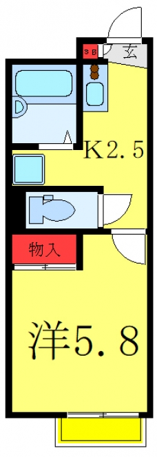 レオパレスパークソフィア　桜の間取り図