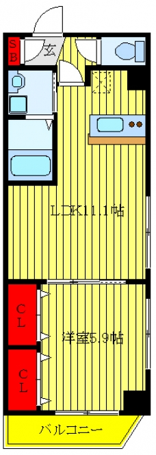 ラヴィエント町屋の間取り図