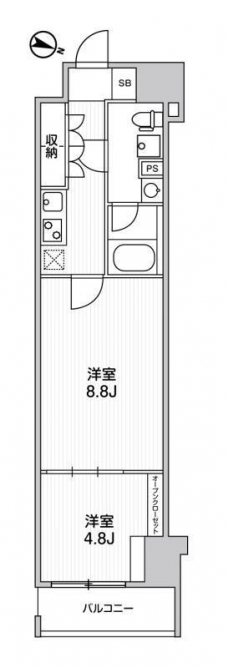 Weave Base -Itabashi Honchoの間取り図