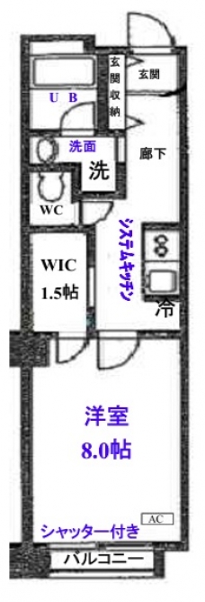 グランメール戸田の間取り図