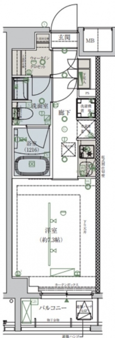 ベルシード志村坂上の間取り図