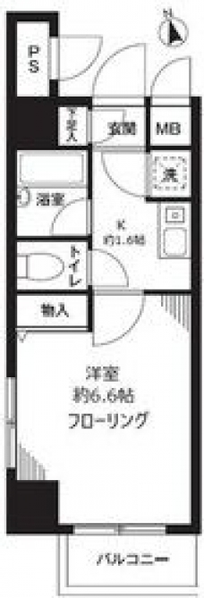 フォロス中村橋の間取り図