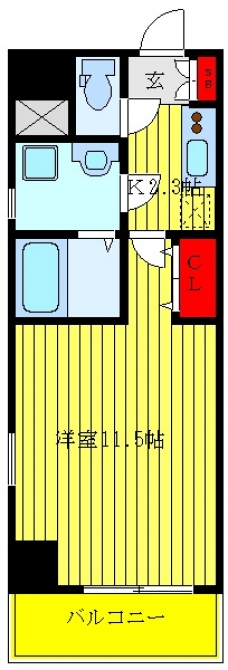 アクシス池袋の間取り図