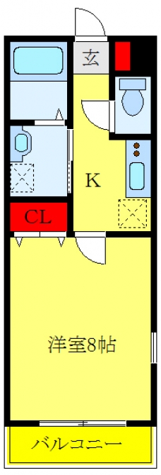 プレジールの間取り図
