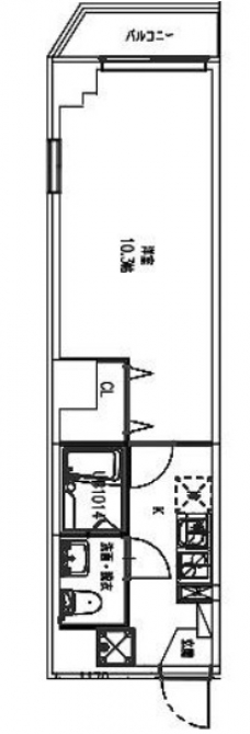 滝野川プレイスの間取り図