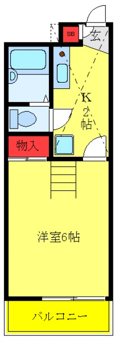 レオパレスボヌールの間取り図