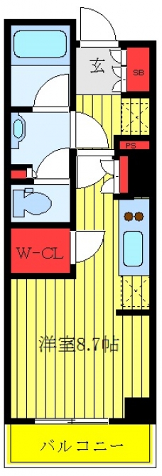 パークアクシス御茶ノ水の間取り図