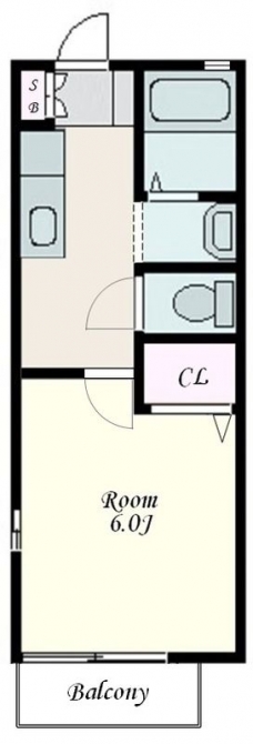 プリームスⅠの間取り図