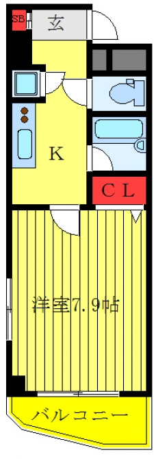 Le-lion akabaneⅡの間取り図