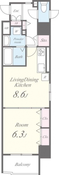 ラ クレール フォンテーヌの間取り図
