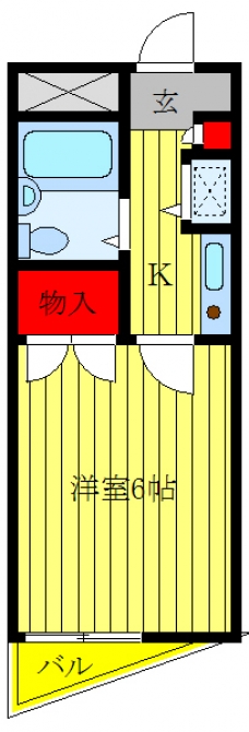 クレア川口の間取り図