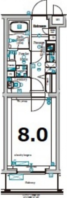 XEBEC小竹向原の間取り図