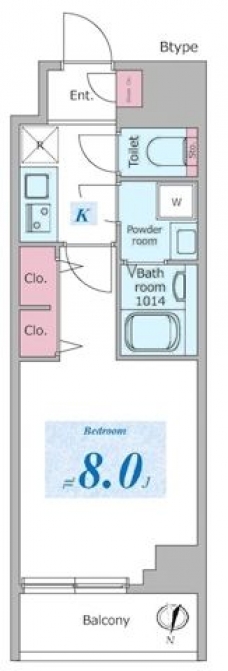 ドゥーエ板橋区役所前の間取り図