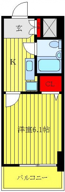 ライオンズマンション板橋区役所前第6の間取り図