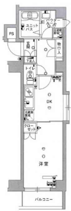 スカイコートヌーベル巣鴨の間取り図