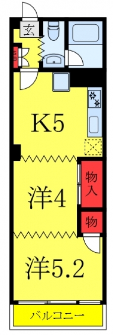 白鳩マンションの間取り図