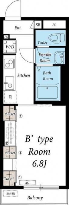 リブリ・アピアス東川口の間取り図