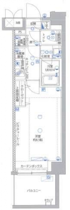パティーナ十条の間取り図