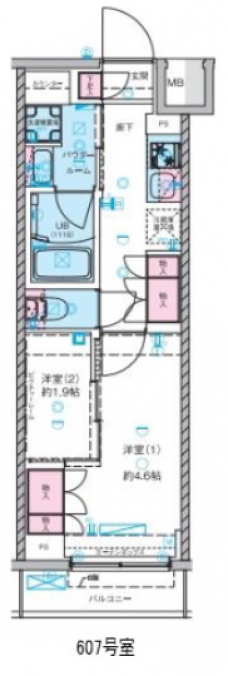 セジョリ池袋本町の間取り図