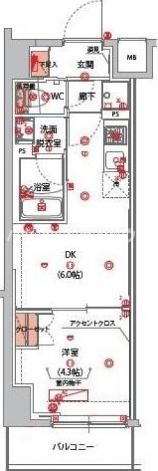 ハーモニーレジデンス山手サウス大塚の間取り図