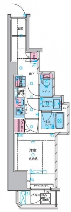 GENOVIA御徒町skygardenの間取り図