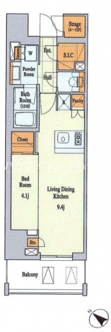 クレストコート大塚の間取り図