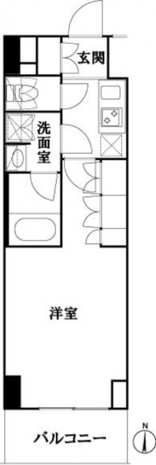 ルーブル池袋弐番館の間取り図