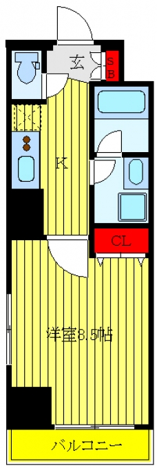 グランフォース上野入谷の間取り図