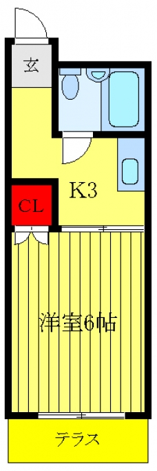 マンションカツマタの間取り図