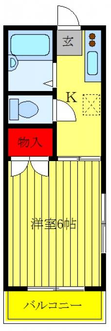 ハイツグローリーA棟の間取り図