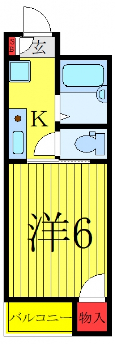 スカイハイツの間取り図