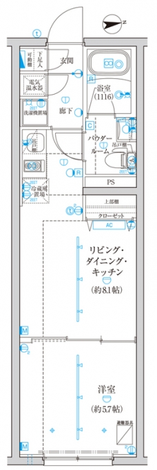 ＣＲＥＡＴＩＦ西池袋の間取り図
