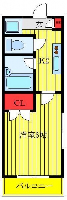 ヴィエントＢＢの間取り図