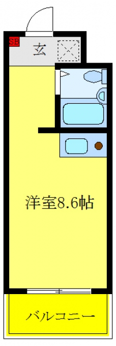 フローレス赤羽の間取り図