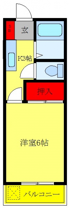 コーポエンドレスの間取り図